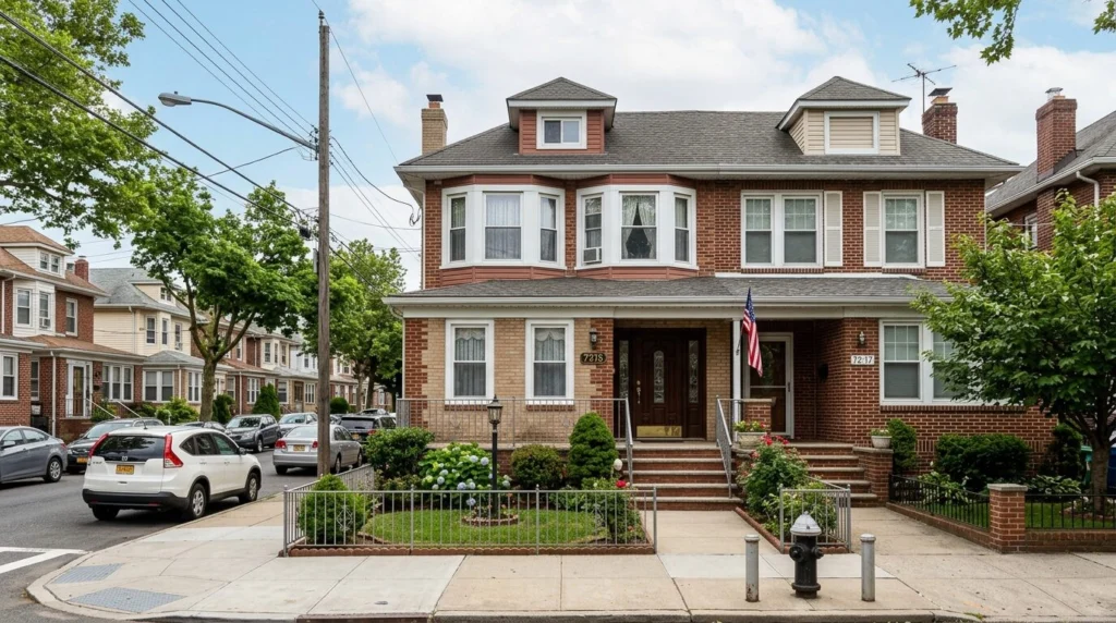 Houses for sale in Brooklyn, NY — House front view · Homes by Agatha