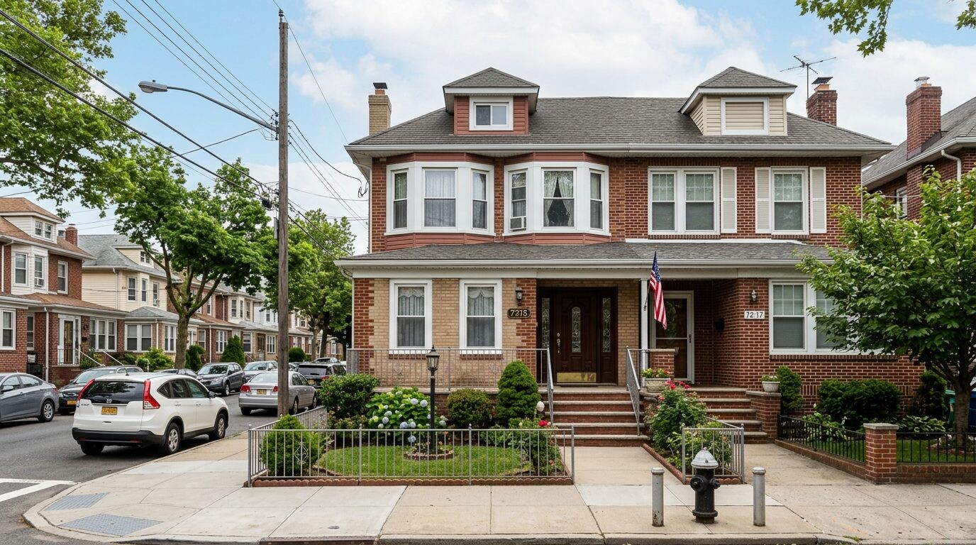 Houses for sale in Brooklyn, NY — House front view · Homes by Agatha