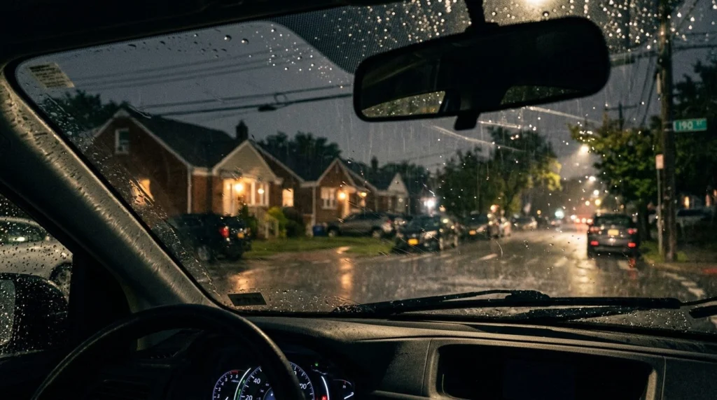 Sell my house in Hollis, Queens NY — Windshield water droplets · Homes by Agatha