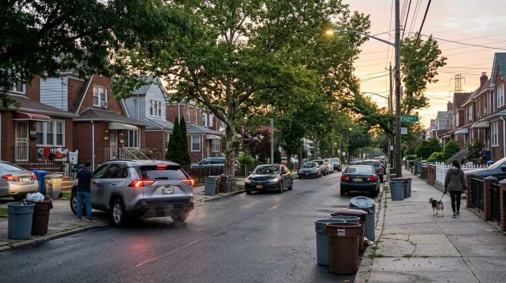 Hollis, Queens NY home values — Quiet street sunrise · Homes by Agatha