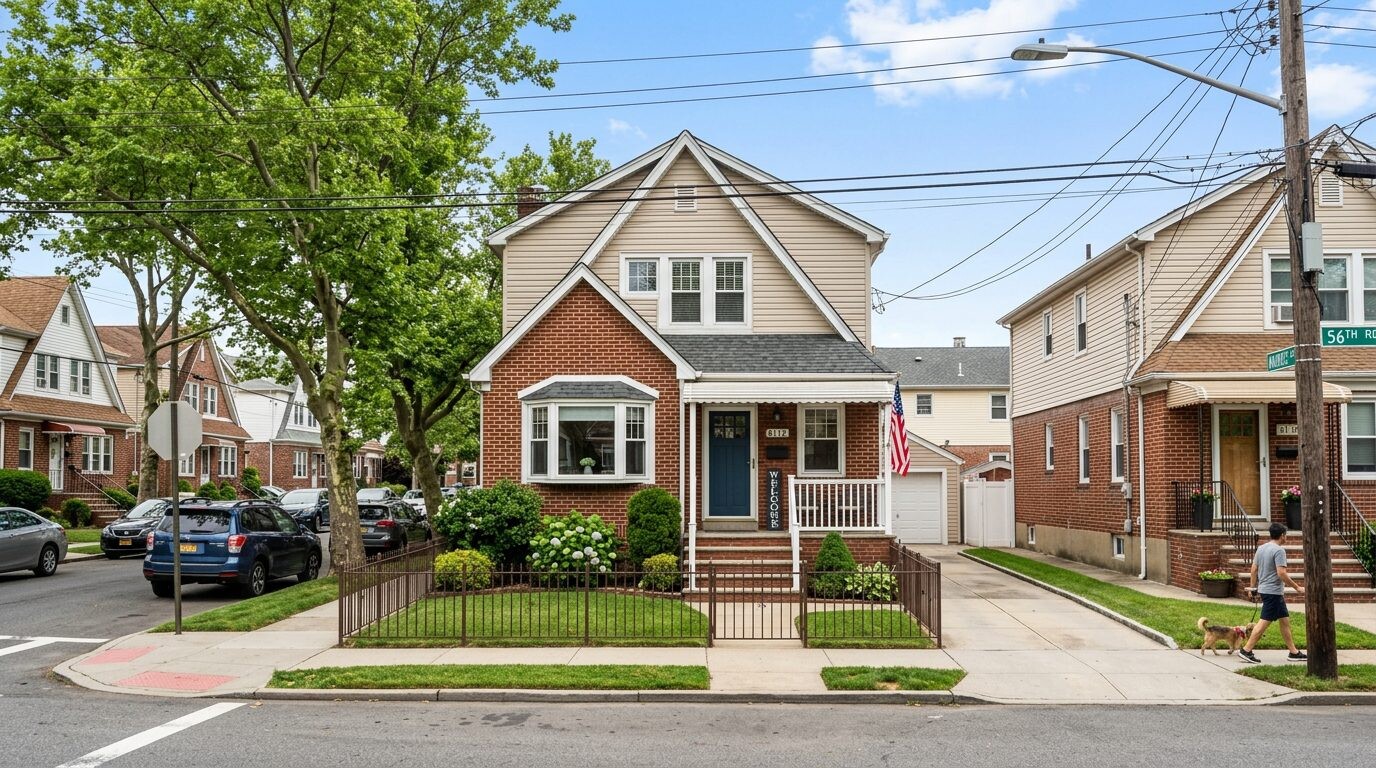 Homes for sale in Maspeth, Queens NY — Residential street · Homes by Agatha