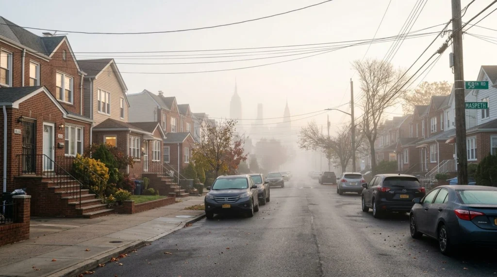 Sell my house in Maspeth, Queens NY — Early morning residential · Homes by Agatha