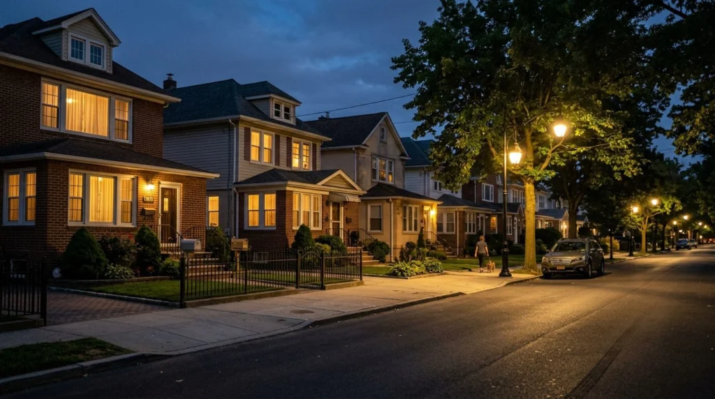 Sell Your Home in Middle Village 2 Middle Village, Queens NY home values — Night scene middle · Homes by Agatha