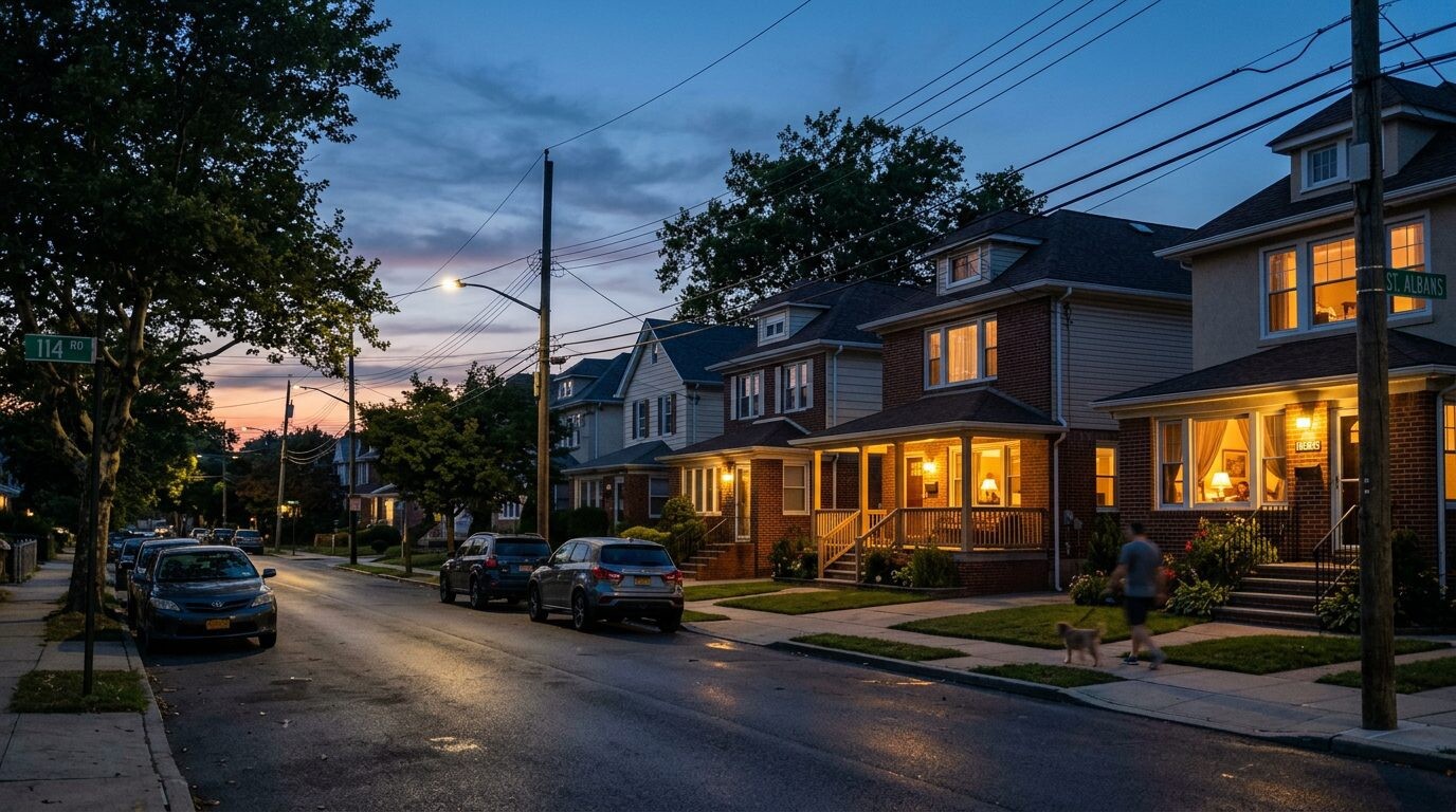 Houses for sale in Saint Albans, Queens NY — Homes porch lights · Homes by Agatha