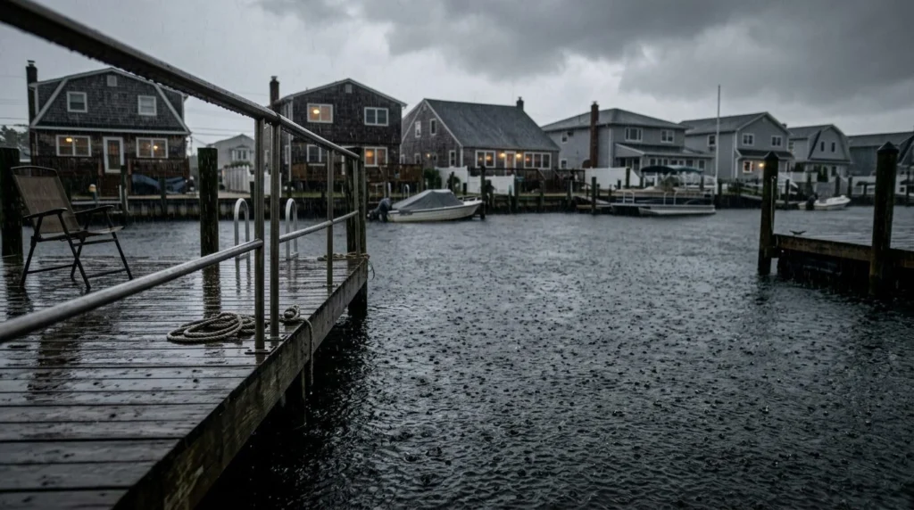 Sell Your Home in Howard Beach 2 Howard Beach, Queens NY home values — Rainy scene · Homes by Agatha