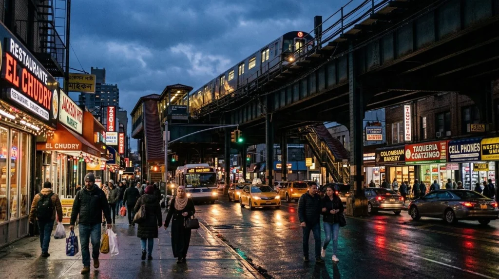 Sell Your Home in Jackson Heights 1 Sell my house in Jackson Heights, Queens NY — Twilight scene · Homes by Agatha