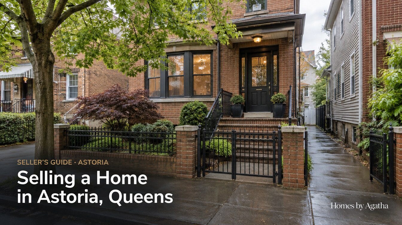 Selling a home in Astoria Queens — pricing, preparation and seller costs guide by Homes by Agatha